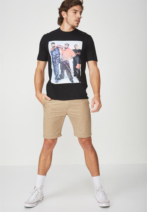 Cotton On - Tbar naughty by nature collaboration tee - black