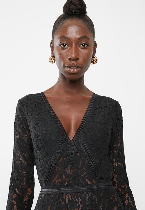Missguided - Sport tape long sleeve bodysuit - black