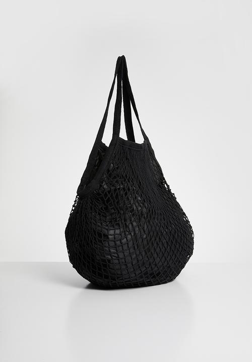 Superbalist - Chev netted shopper - black