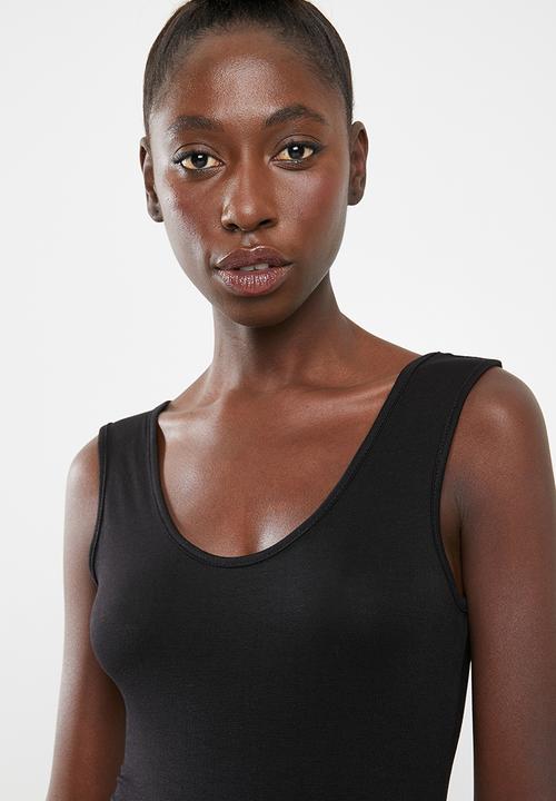 Superbalist - 2 Pack scoop neck bodysuit - black and white