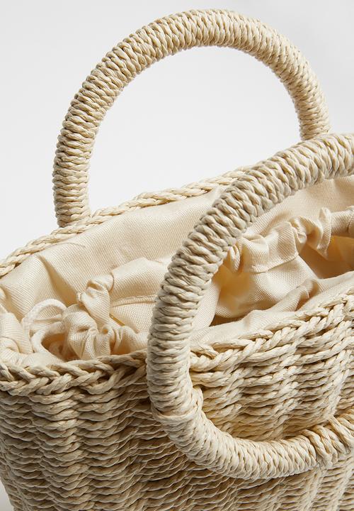 Superbalist - Straw square bag - cream 