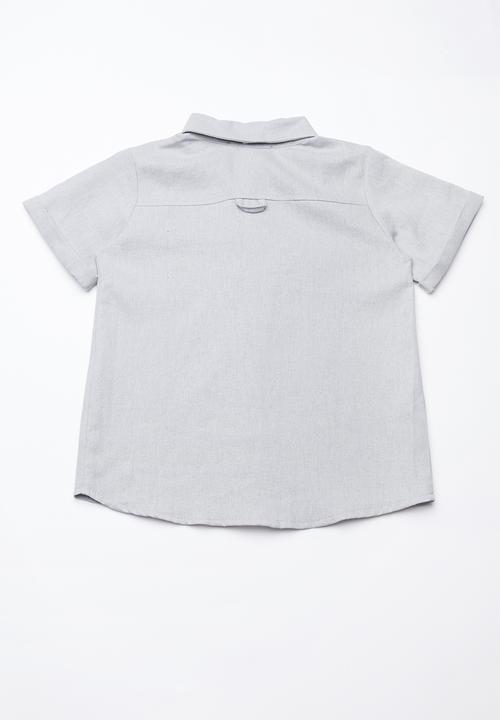 Superbalist - Boys linen shirt - grey 