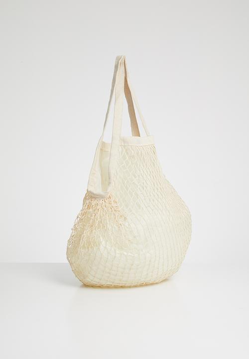 Superbalist - Chev netted shopper - cream 