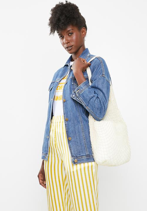 Superbalist - Chev netted shopper - cream 