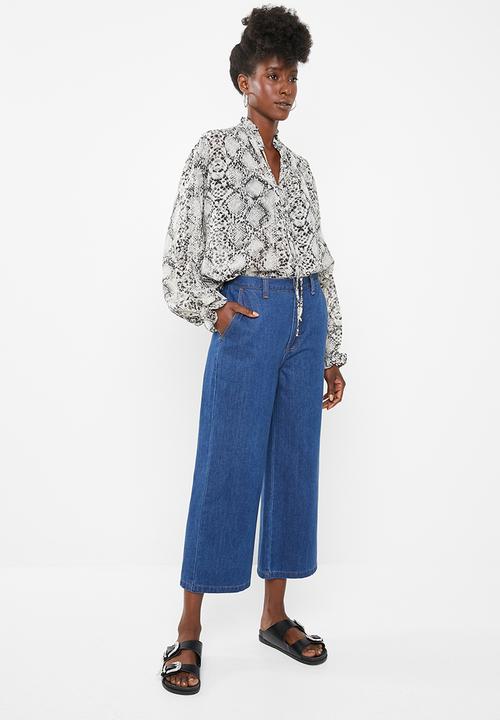Superbalist - Peasant blouse - grey 