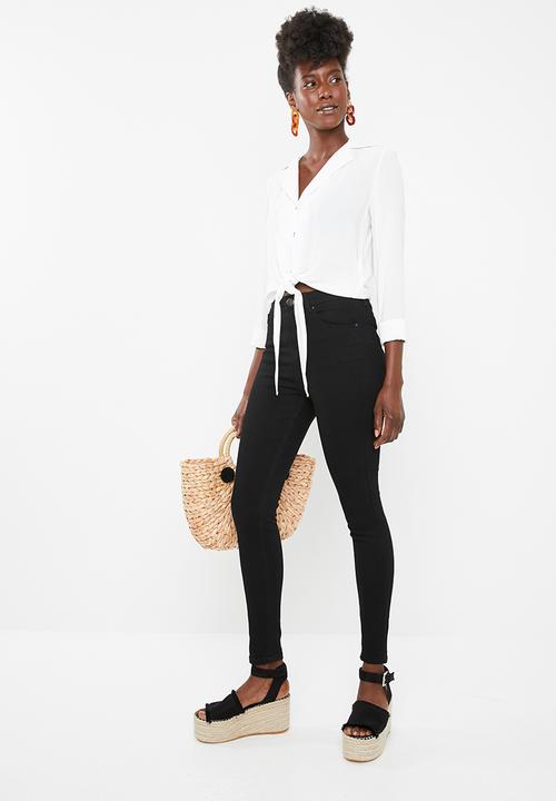 Superbalist - Hi-rise skinny jeans - black