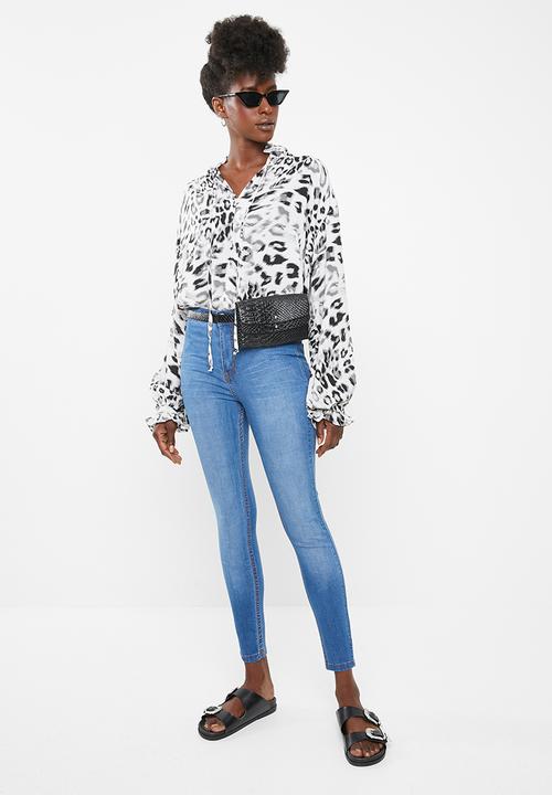 Superbalist - Hi rise jegging - blue