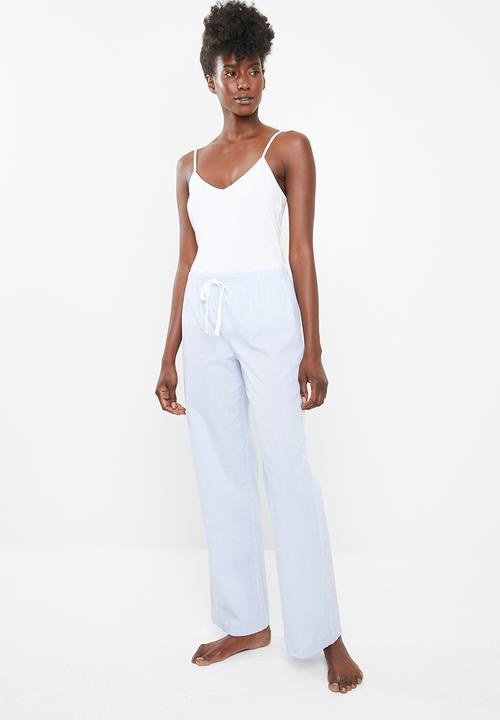 Superbalist - Cami & pants pyjamas set - blue & white