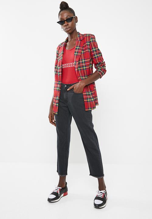 Superbalist - Printed bodysuit - red