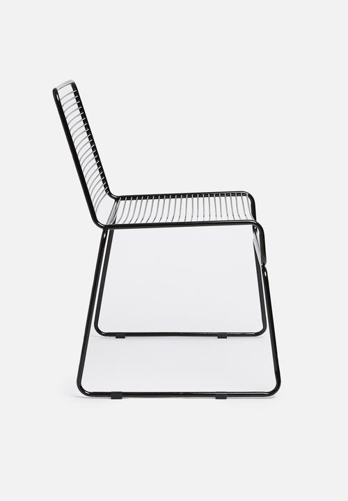 Sixth Floor - Barlow wire chair - black