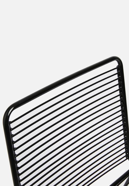Sixth Floor - Barlow wire chair - black