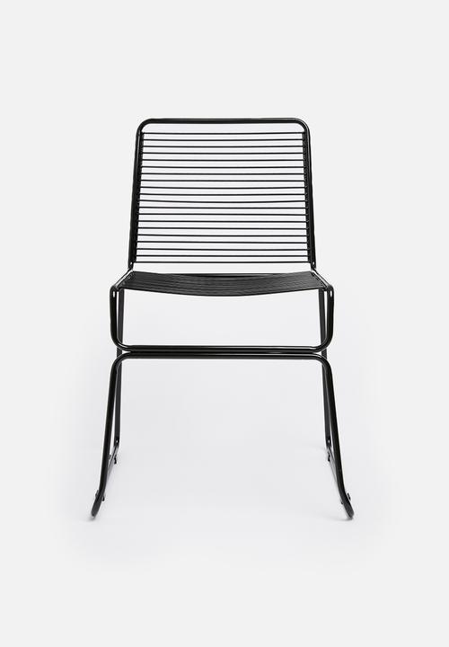 Sixth Floor - Barlow wire chair - black
