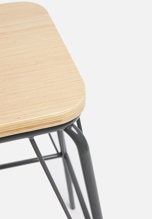 Sixth Floor - Pin counter stool - grey