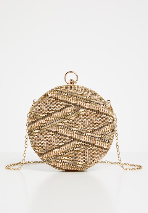 round clutch bag