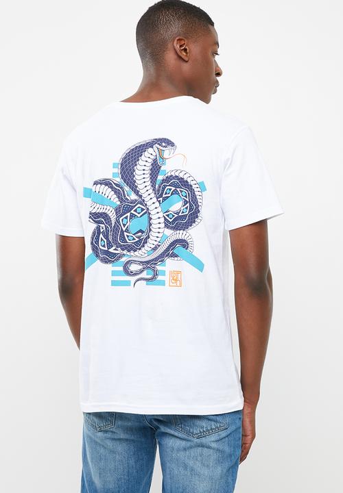 Butan - Speed of the cobra cotton t-shirt - white
