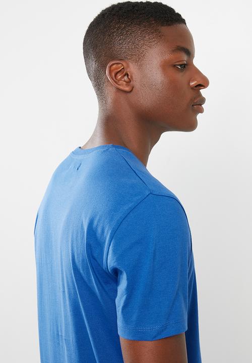 Superbalist - Printed crew neck tee - blue