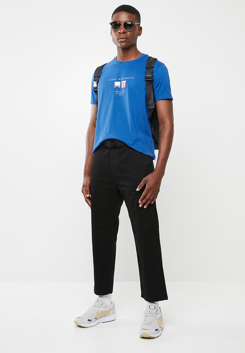 Superbalist - Printed crew neck tee - blue