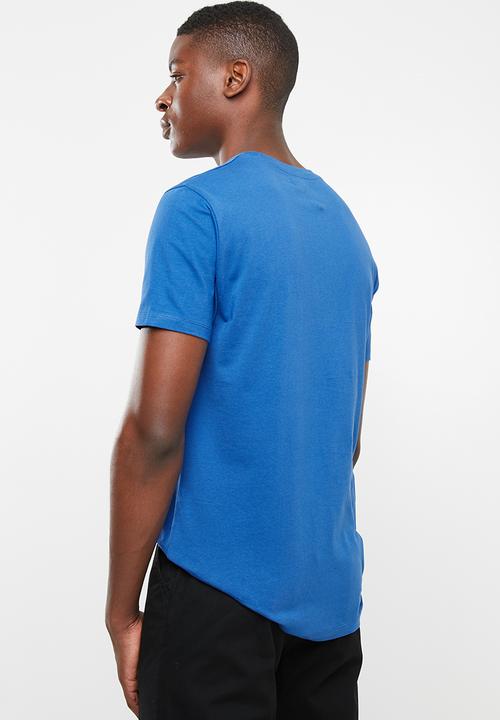 Superbalist - Printed crew neck tee - blue