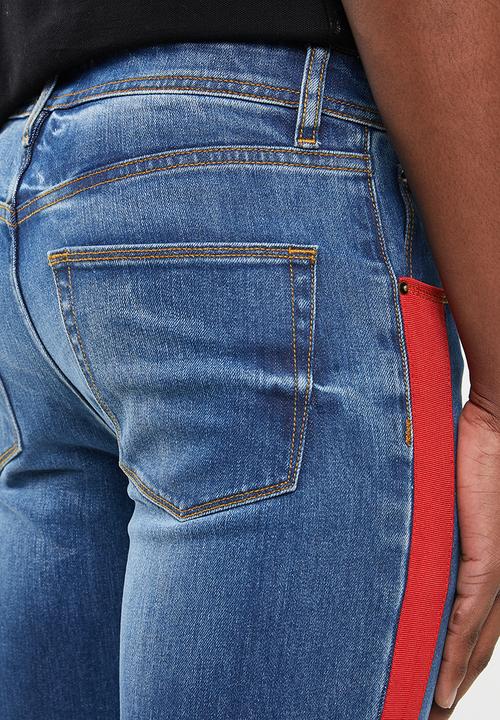 Superbalist - Skinny jeans cropped with raw hem - blue