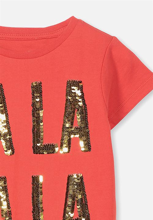 Cotton On - Anna short sleeve tee - red