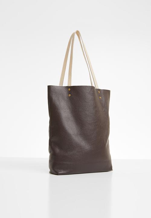 Superbalist - Heidi unlined leather shopper - brown