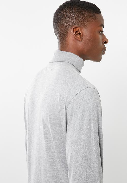Superbalist - Plain roll neck 2 pack tees - black/grey