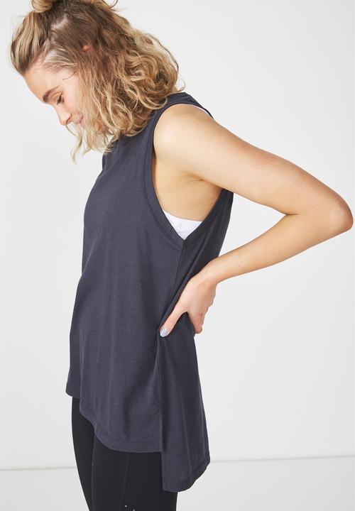 Cotton On - Jersey high neck tank top - grey