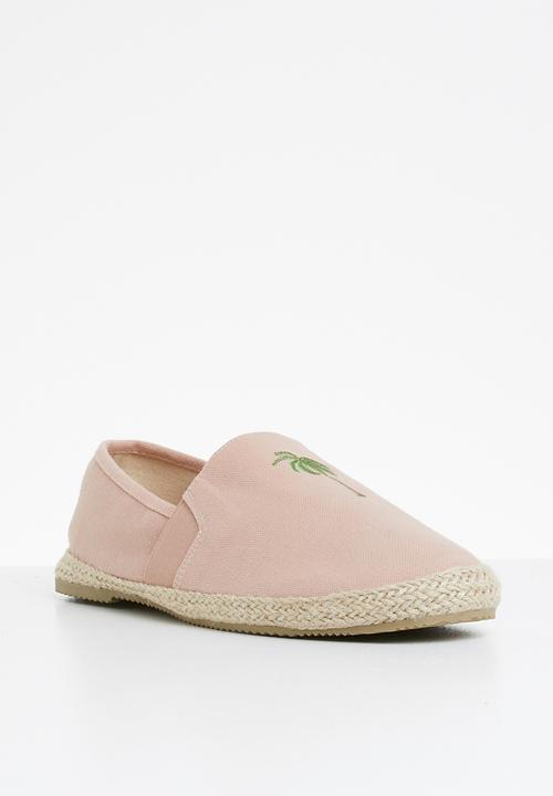 Brave Soul - Palm tree espadrille - pale pink