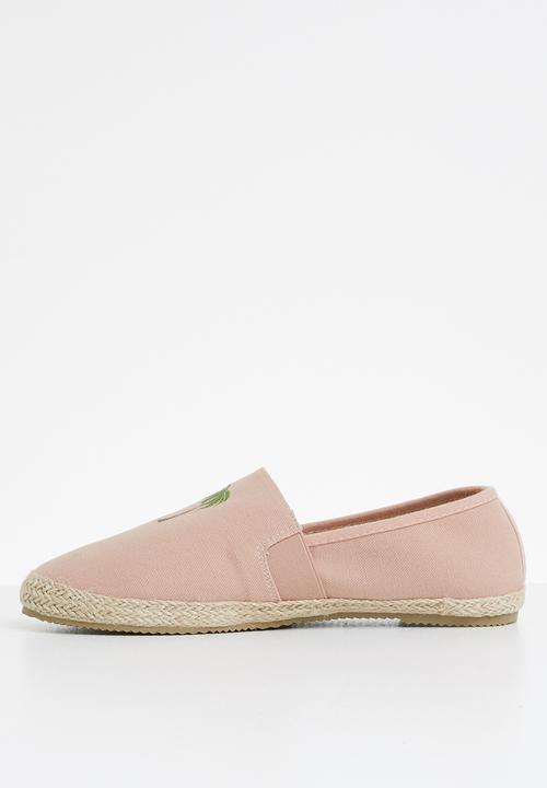 Brave Soul - Palm tree espadrille - pale pink