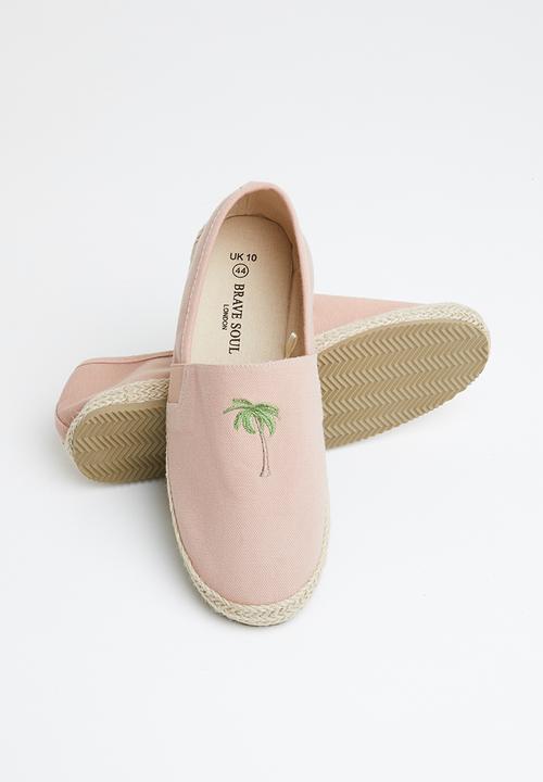 Brave Soul - Palm tree espadrille - pale pink