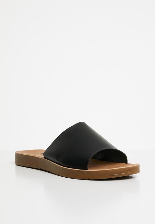 Butterfly Feet - Zina slides - black
