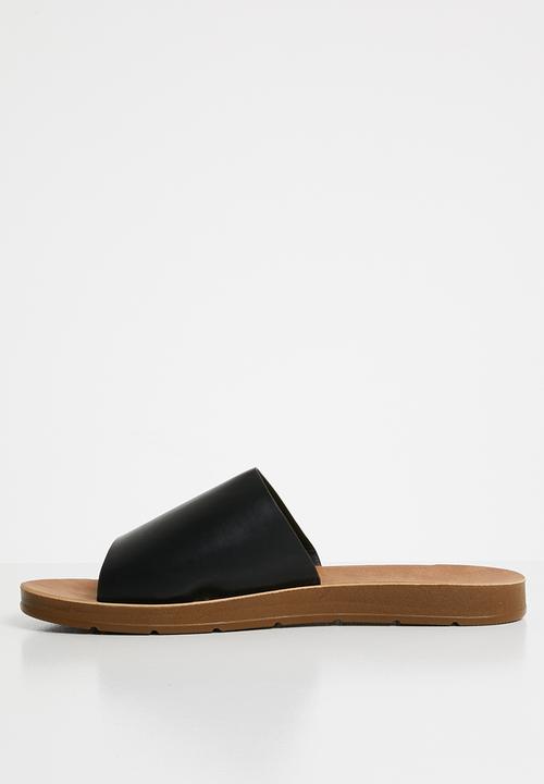Butterfly Feet - Zina slides - black