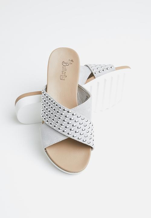 Butterfly Feet - Studded sandals - grey