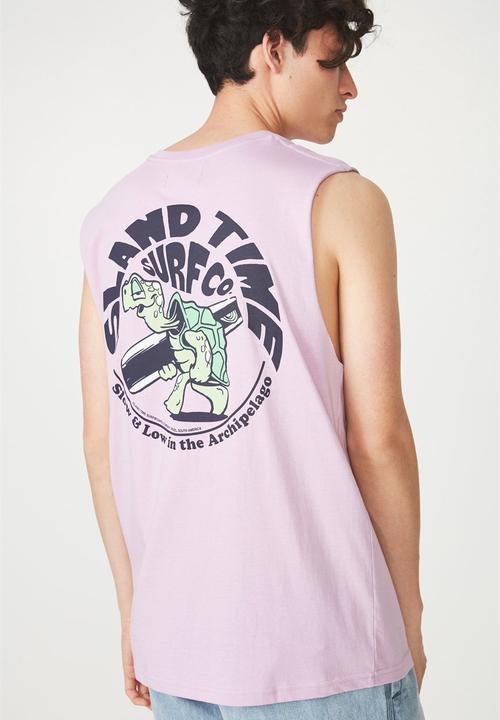 Cotton On - Tbar muscle tank - purple