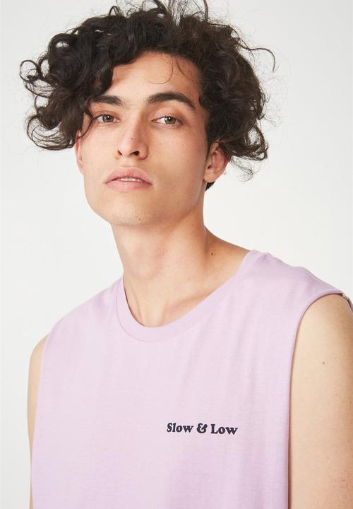 Cotton On - Tbar muscle tank - purple