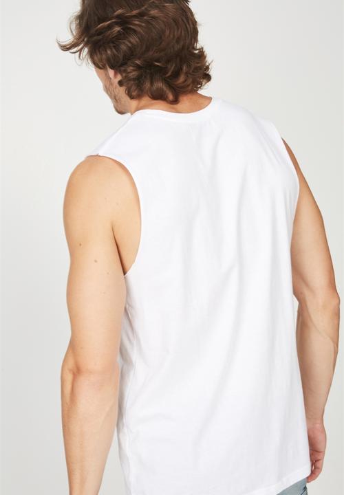 Cotton On - Tbar muscle tank - white