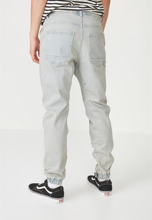 Cotton On - Slim denim jogger - blue
