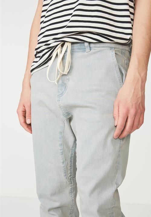 Cotton On - Slim denim jogger - blue