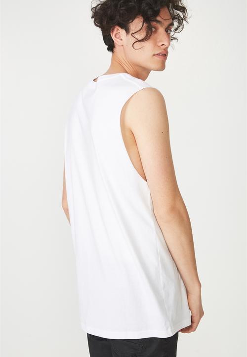 Cotton On - Tbar muscle tank - white