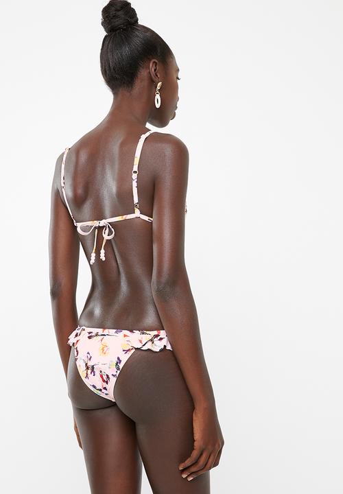 PIHA - Ruffle rio bikini bottoms - pink