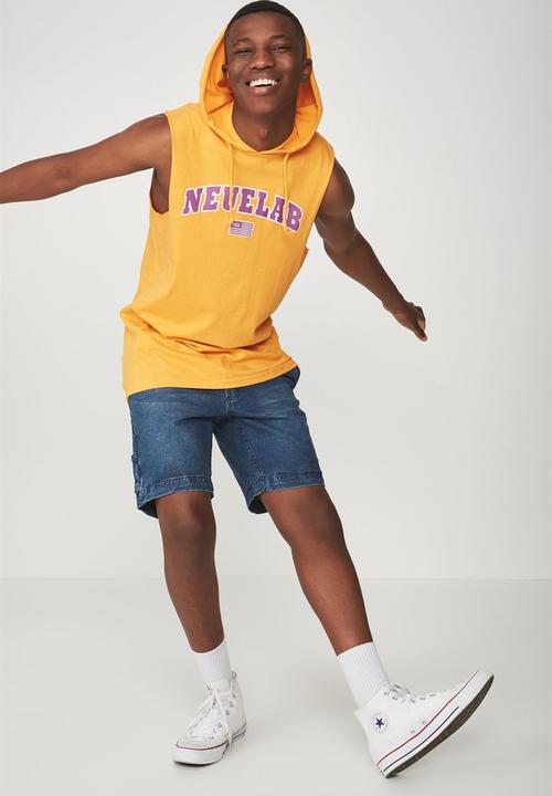 Cotton On - Hustle muscle tank - orange