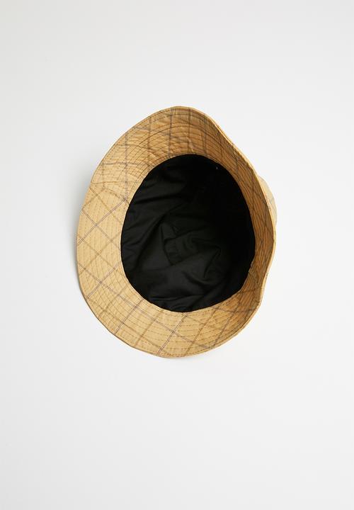 Superbalist - Chance tartan bucket hat - beige