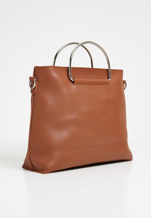 Joy Collectables - Handbag with strap detail - tan