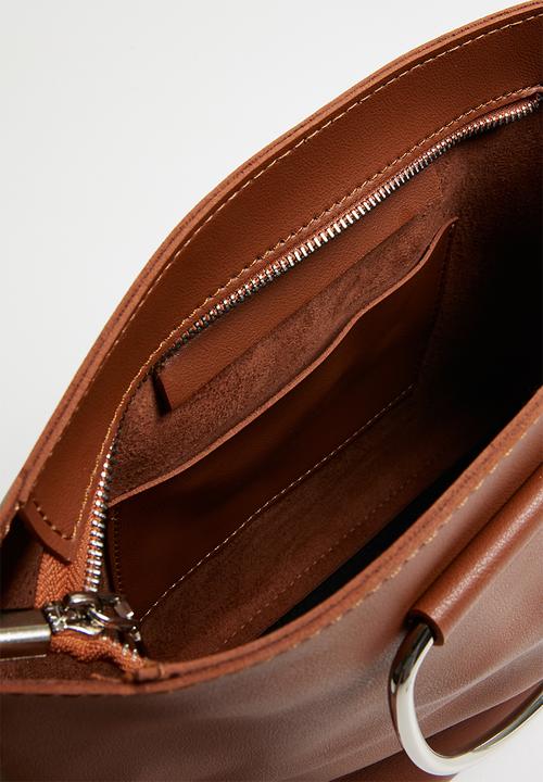 Joy Collectables - Handbag with strap detail - tan