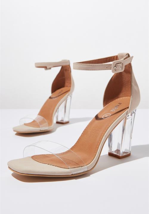 Cotton On - San serena square toe heel - neutral