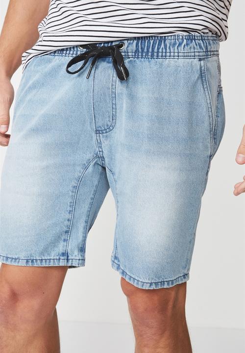 Cotton On - Customised denim short - blue