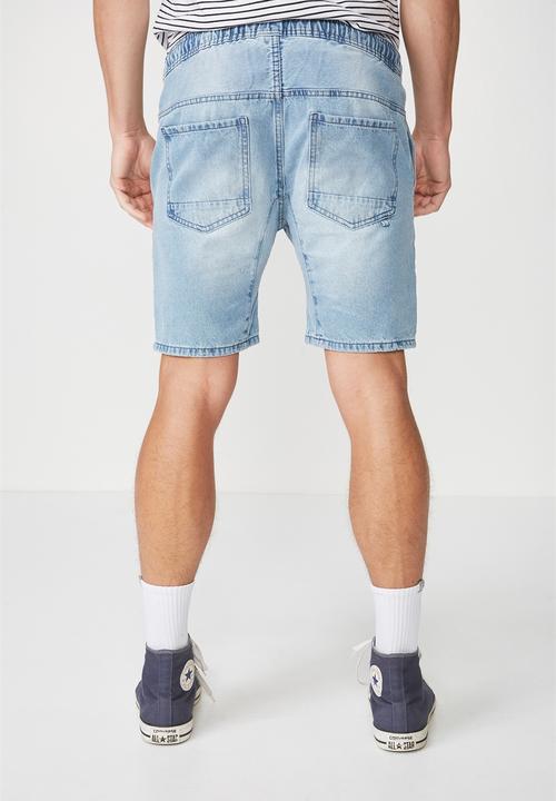 Cotton On - Customised denim short - blue