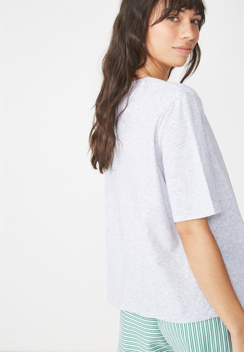 Cotton On - Boxy T-shirt - grey 