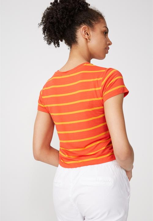 Cotton On - The baby tee - orange & yellow 