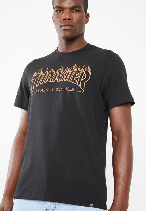 47 Brand - 47 x thrasher x sf splitter tee - black